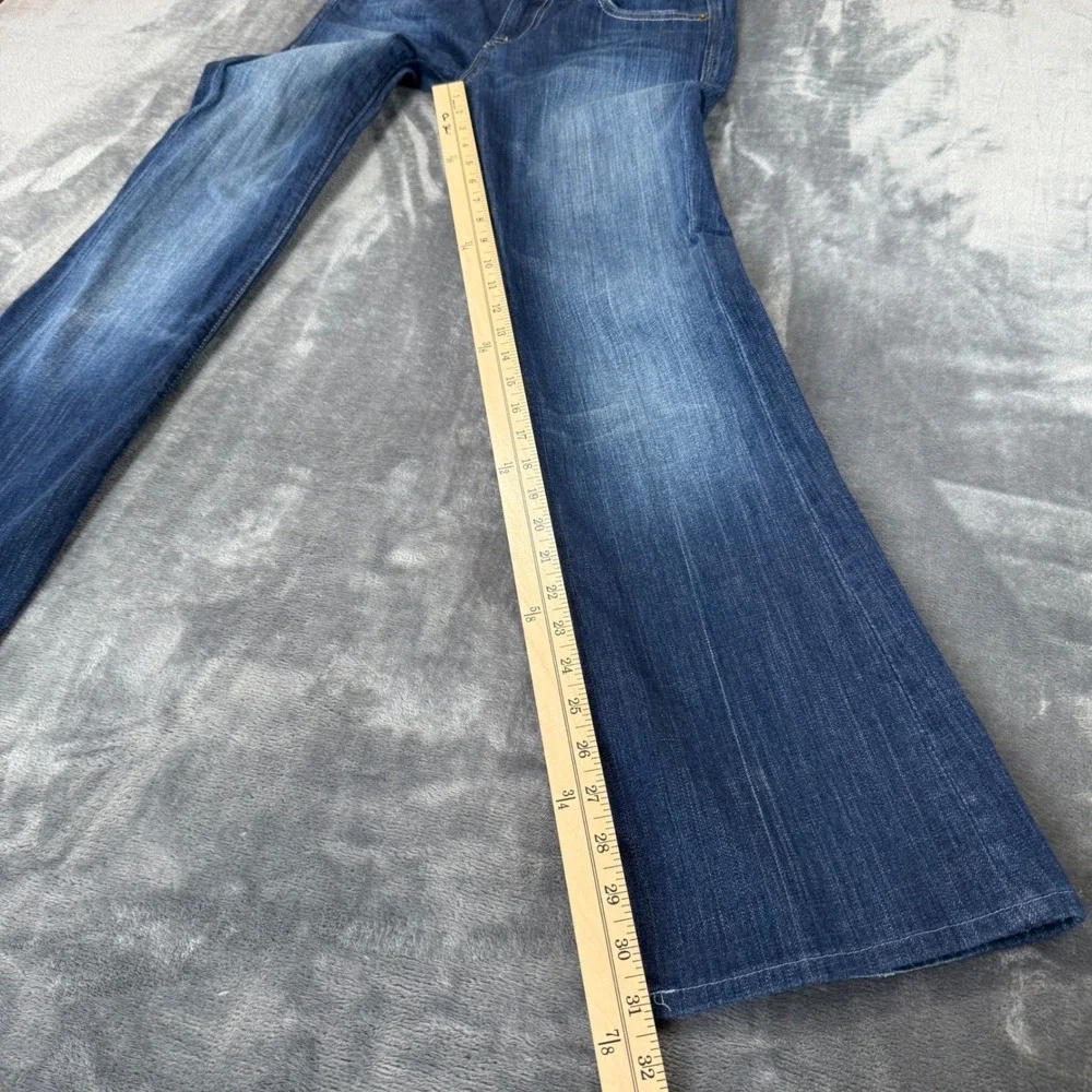 Express Stella Boot Cut Jeans Womens 2R Dark Wash‎ Low Rise Denim Blue 55285